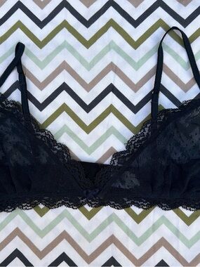 Eberjey Navy Lace Bralette S-M